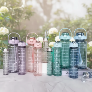 motivational time marker water bottle set of 3